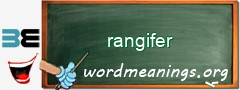 WordMeaning blackboard for rangifer